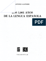 1001 años de la lengua española (Alatorre)