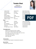 Acting Resume 12 PDF