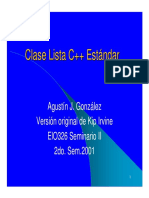 Clase Lista C++ Estándar