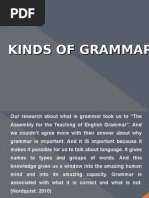 Kinds of Grammar