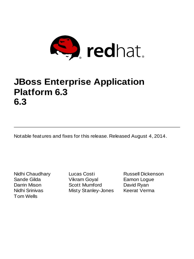 JBoss Enterprise Application Platform6.36.3.0 Release
