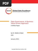 Data Governance A Business Value-Driven Approach