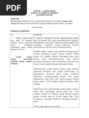 Bahasa Melayu Smk Taman Megah Ria Teknik Penulisan Jawapan Novel Spm 2018