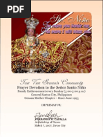 Santo Nino Novena Booklet