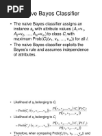 Naive Bayes Classifier: K M M I I M