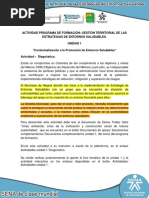 Actividad Descargable. Unidad 1, Diagnóstico