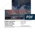 solstice members exhibitions flyer