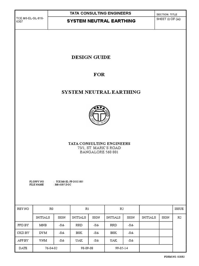 Generator Neutral Earthing Design Guide | PDF | Transformer | Capacitor