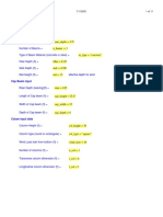 LRFD bent analysis results