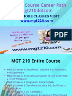 MGT 210 Course Career Path Begins Mgt210dotcom