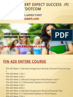 FIN 420 EXPERT Expect Success Fin420expertdotcom