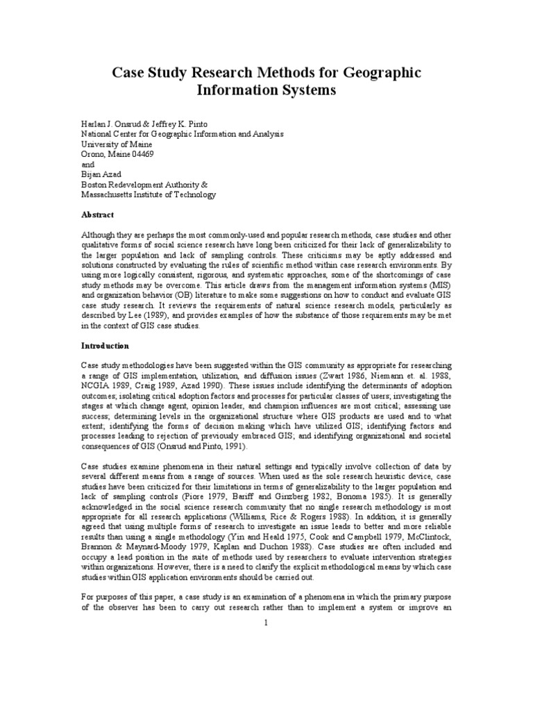 Case Study PDF Case Study Theory