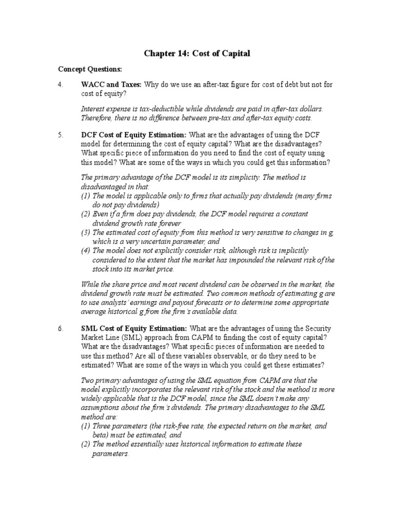 WACC and Cost of Capital Analysis | PDF | Cost Of Capital | Beta (Finance)