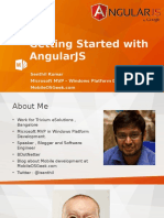 Getting Started With Angularjs: Senthil Kumar Microsoft MVP - Windows Platform Development