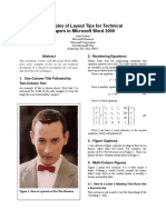 Examples of Technical Publishing Tips for Microsoft Word 2000