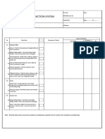 Checklist For Routine Maitenance