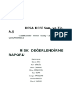 Desa Ri̇sk Değerlendi̇rme Raporu