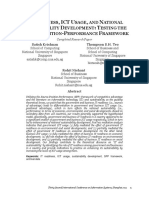 IT Readiness ICT Usage and National Sustainability Development PDF