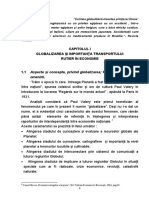 Globalizarea Şi Importanţa Transportului Rutier În Economie