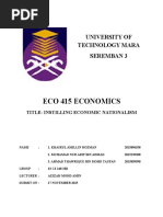 Eco 415 Economics: University of Technology Mara Seremban 3