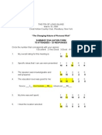 Evaluations Summary 3-19-08