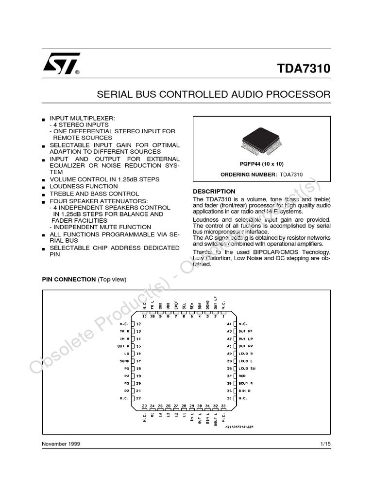 Tda 7310 | PDF