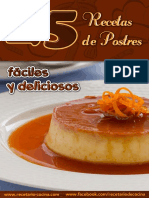 25 Recetas de Postres PDF