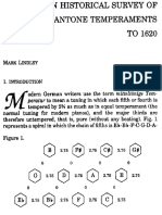 An Historical Survey of Meantone Temperamts To 1620 - Lindley, Mark