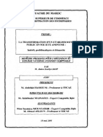 Transformation D'un Établissement Public en Société Anonyme PDF
