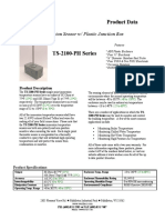 Product Data: Immersion Sensor W/ Plastic Junction Box