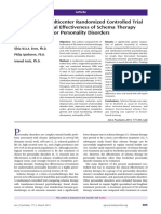 Results of A Multicenter Randomized Controlled Trial of The Clinical Effectiveness of Schema Therapy For Personality Disorders