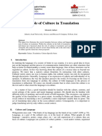 CAP 1-The Role of Culture in Translation