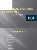 Abdominal Sign and Symptoms