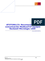 Comunicacion ModbusTCP MicroLogix 1400 Serie B