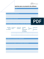 Plantilla de Reportes para Un Proyecto de Softwareequipo