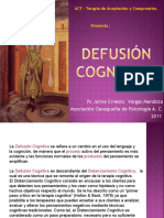 Defusion Cognitiva Terapia de Aceptacion y Compromiso