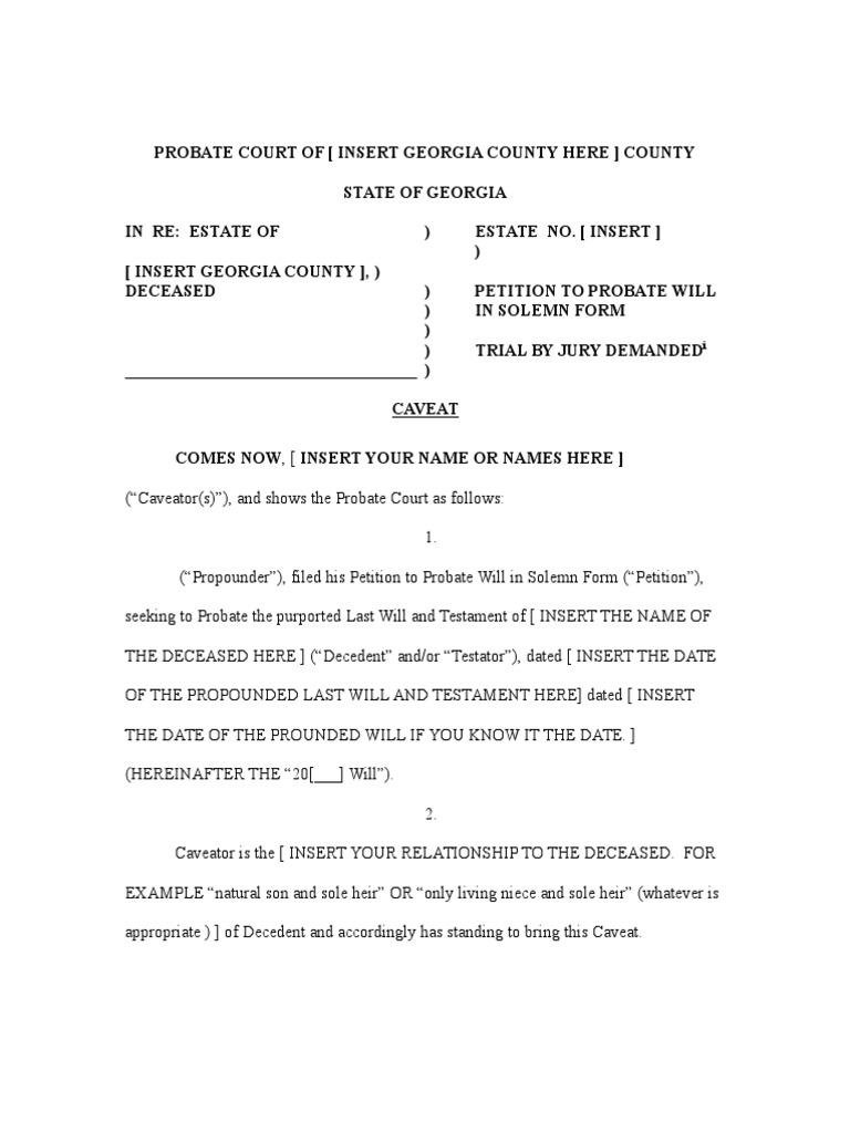 caveat-to-a-last-will-and-testament-georgia-pdf-will-and-testament-probate