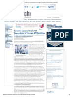 Lessons Learned From FDA Inspections of Foreign API Facilities - Pharmaceutical Technology