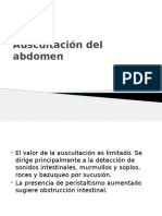 Auscultación Abdominal