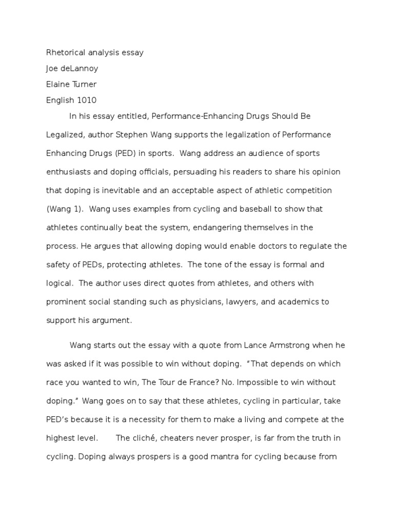 Doping Essays