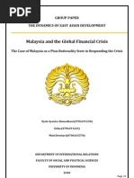 Download Malaysia and the Global Financial Crisis The Case of Malaysia as a Plan-rationality State in Responding the Crisis by Erika Angelika SN31429929 doc pdf