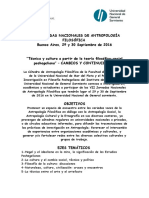 Jornadas Nacionales de Antropología Filosófica - Primera Circular