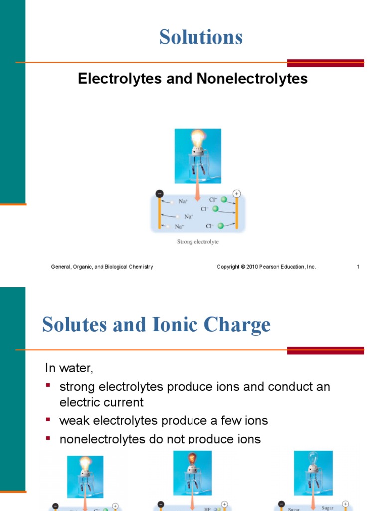 2 Electrolytes and Nonelectrolytes PDF