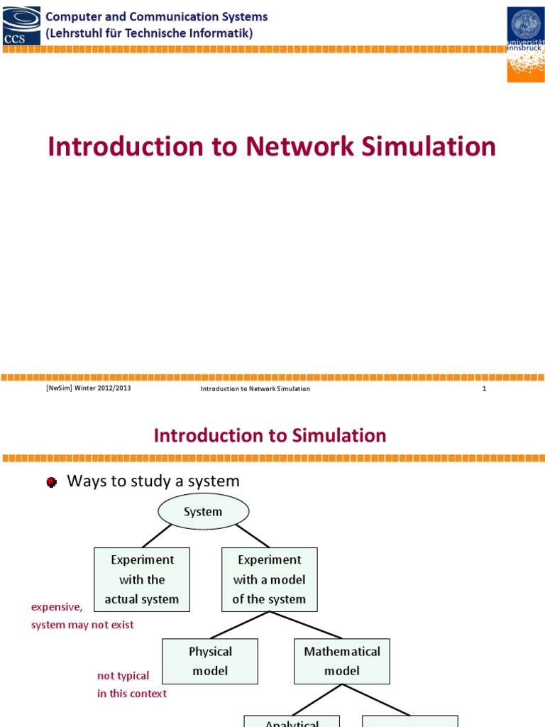 01 Network Simulation | PDF | Simulation | Conceptual Model