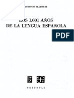 Los 1001 de La Lengua Española ALATORRE