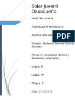 Innovación Técnica y Desarrollo Sustentable