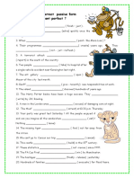 Find correct passive forms past simple or present perfect