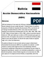 Bolivia Partidos Politicos