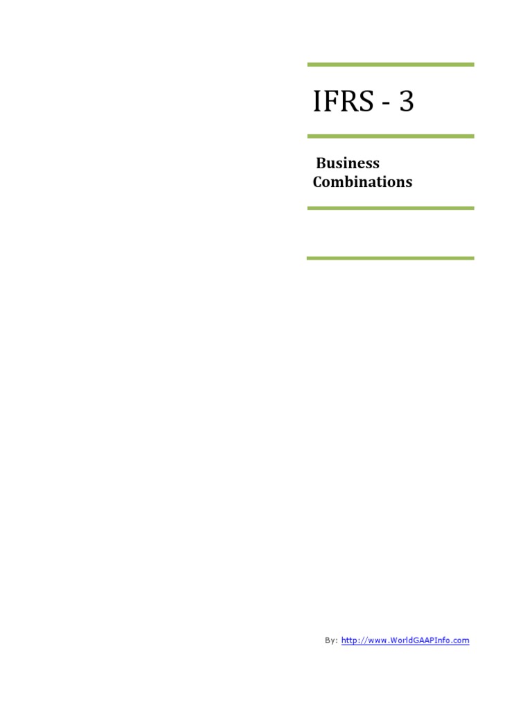 Ifrs - 3: Business Combinations | PDF