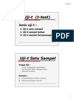 Uji-T Satu Sampel